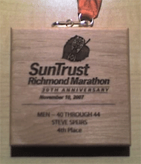 Richmond Marathon Award