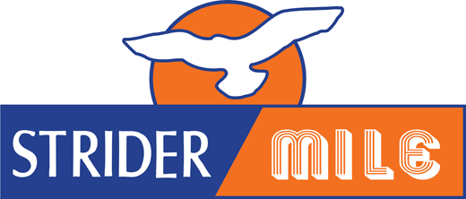 Strider Mile logo designed by Steve Speirs