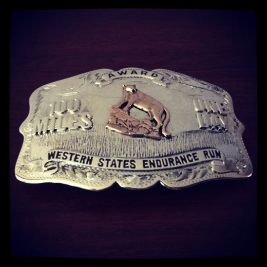 100 Miles One Day Silver Buckle