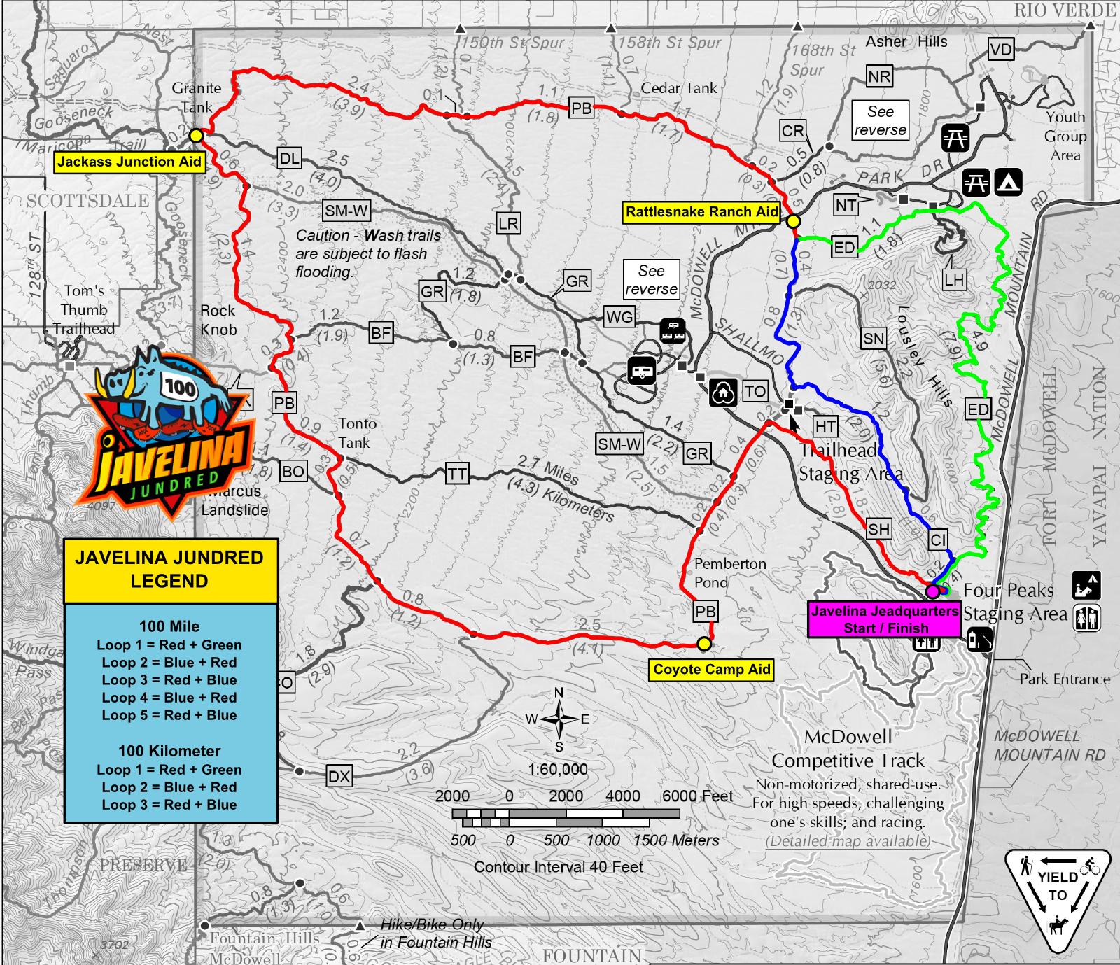 Javelina Jundred Course Map