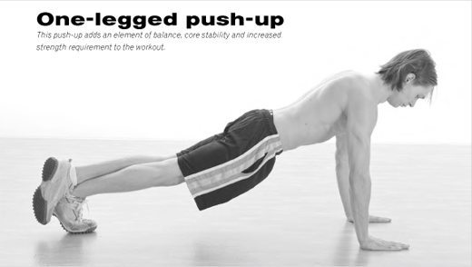One Legged Push Ups Run Bulldog Run