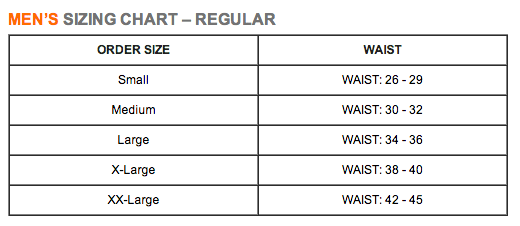 Men's Size Chart