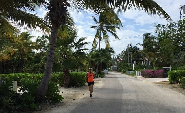 Jogging around Rum Point