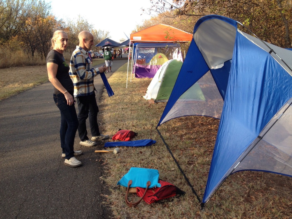 Putting Up The Tent